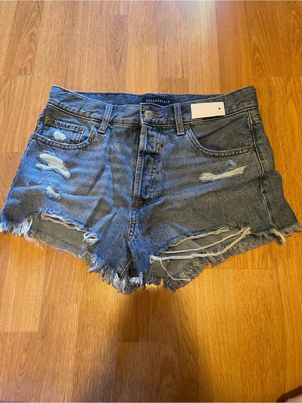 Aeropostale Denim Jean Boyfriend distressed short